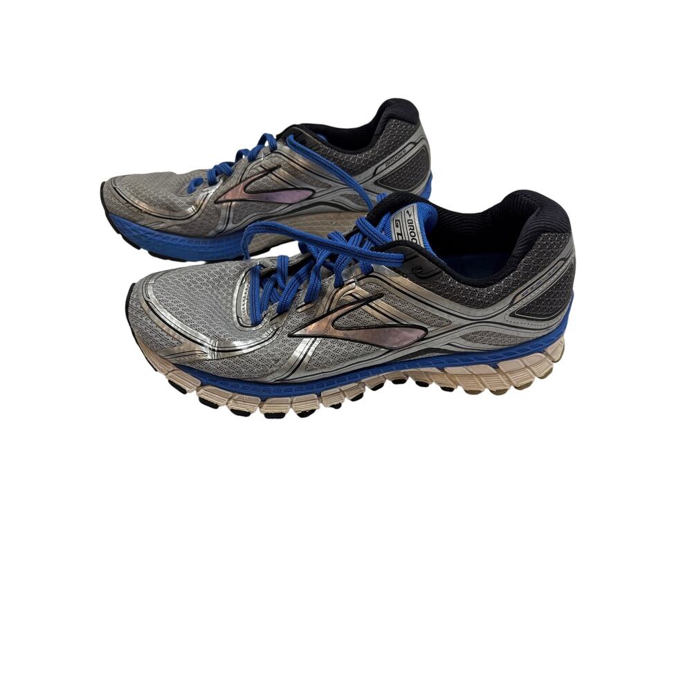 Brooks Adrenaline GTS 16 Men’s 8.5 Gray Blue Running Shoes 1102131D